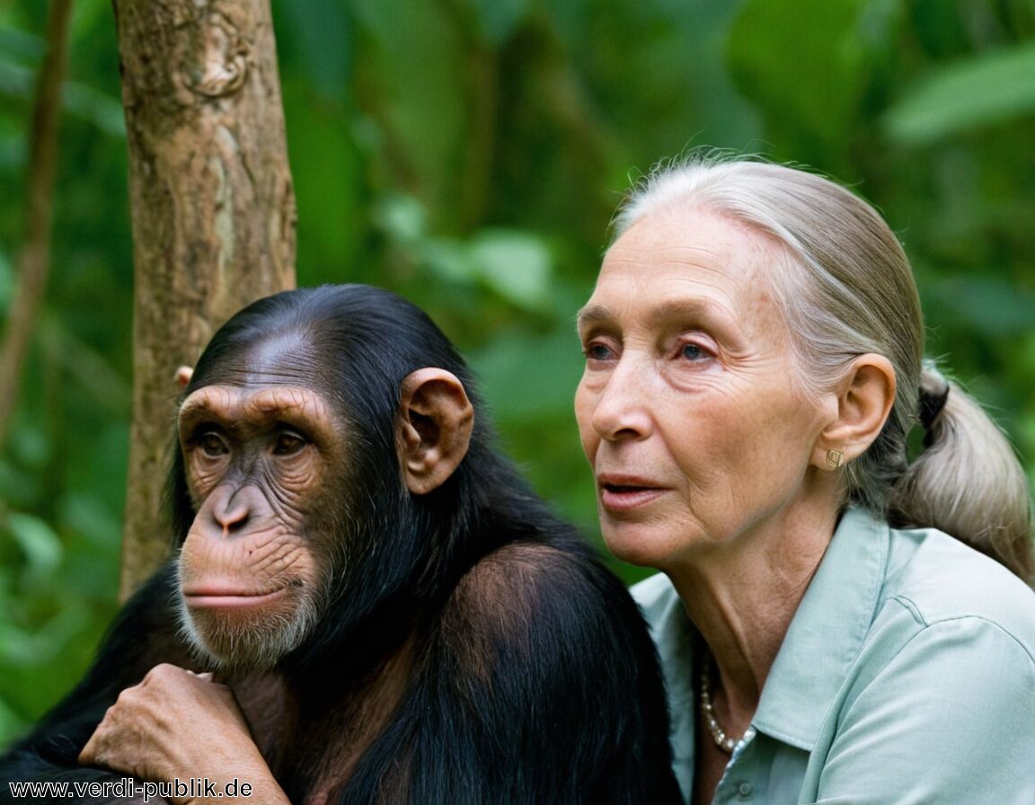 Arbeitet gegen illegale Wilderei und Handel - Jane Goodall – Vermögen: fließt in Naturschutz und Artenschutzprogramme