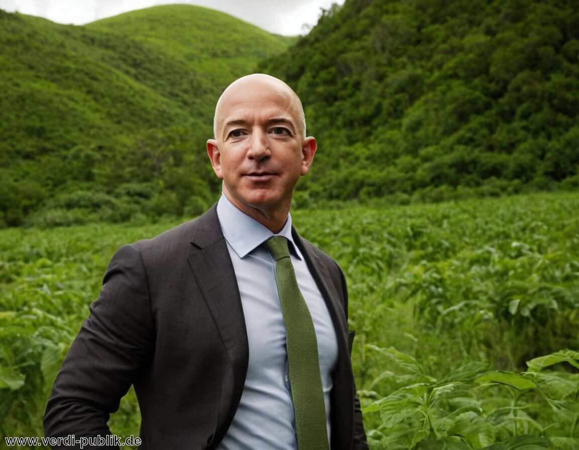 Ziel: Minderung des globalen CO2-Ausstoßes - Jeff Bezos – Vermögen: wird über den Earth Fund für Klimaprojekte verwendet