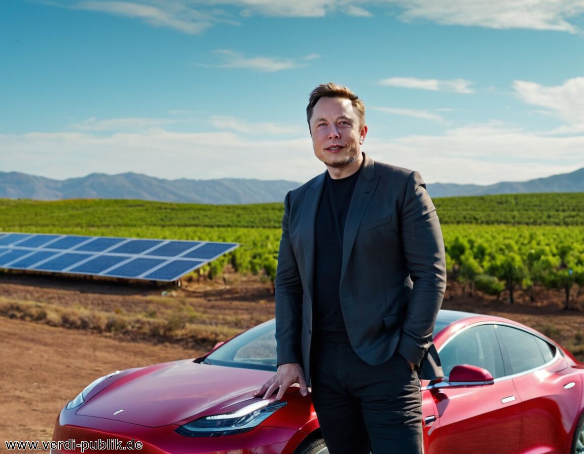 Engagement für umweltfreundliche Energieprojekte - Elon Musk – Vermögen: investiert in erneuerbare Energien und nachhaltige Mobilität